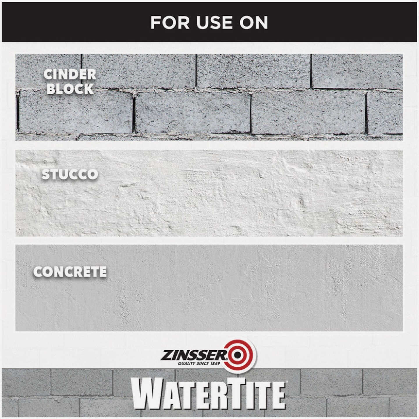 Zinsser WaterTite White General Purpose Waterproofing Paint, 5 Gal. Image 5