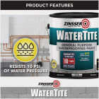 Zinsser WaterTite White General Purpose Waterproofing Paint, 5 Gal. Image 4
