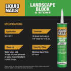Liquid Nails 10 Oz. Landscape Block VOC Adhesive Image 4