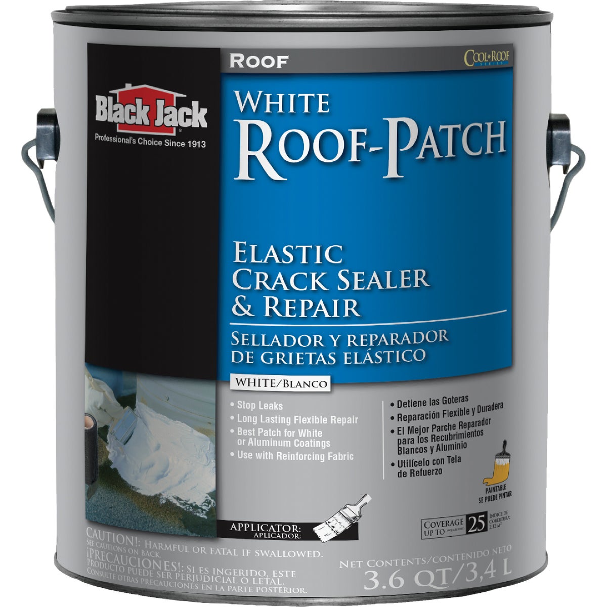 Black Jack Roof-Patch 1 Gal. Elastic Crack Sealer and Repair Image 1