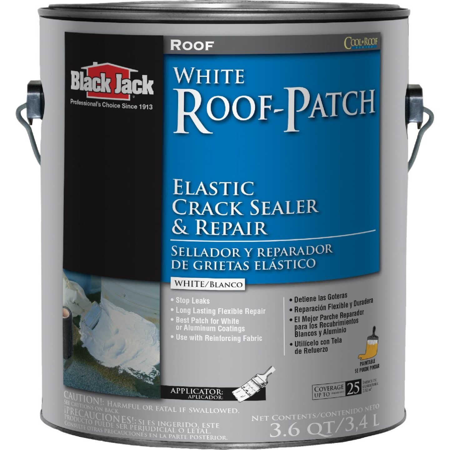 Black Jack Roof-Patch 1 Gal. Elastic Crack Sealer and Repair Image 1