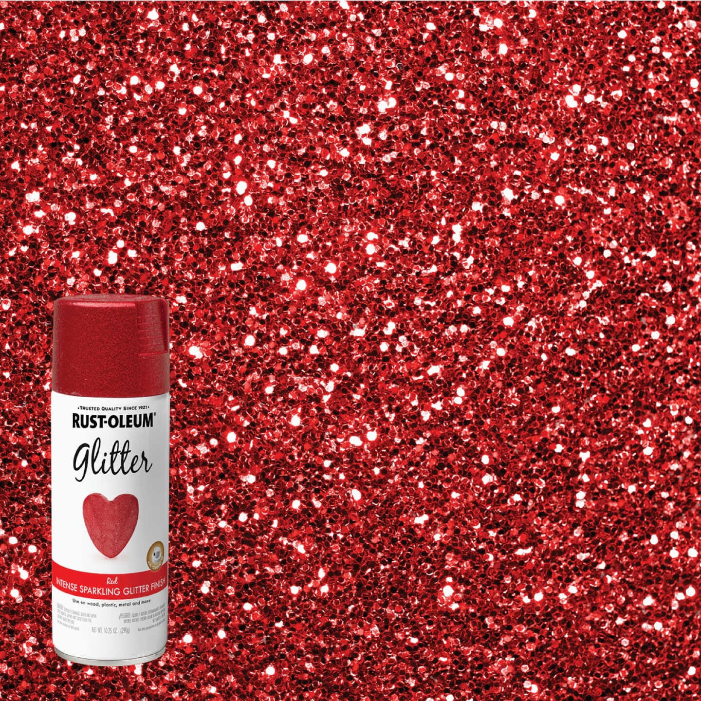 Rust-Oleum 10.25 Oz. Red Glitter Sealer Spray Paint Image 1