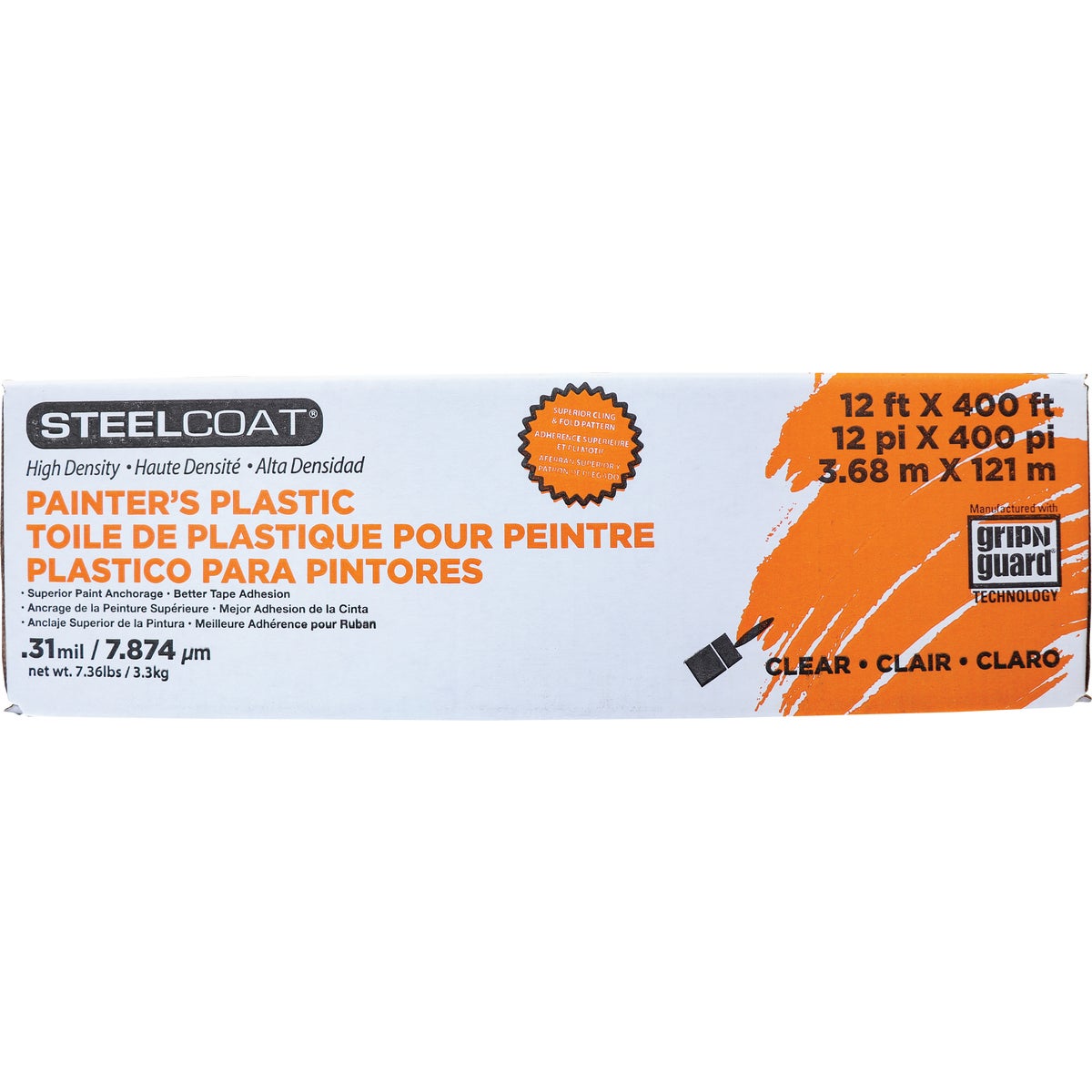 Steelcoat 12 Ft. x 400 Ft. .35 mil High-Density Plastic Sheeting