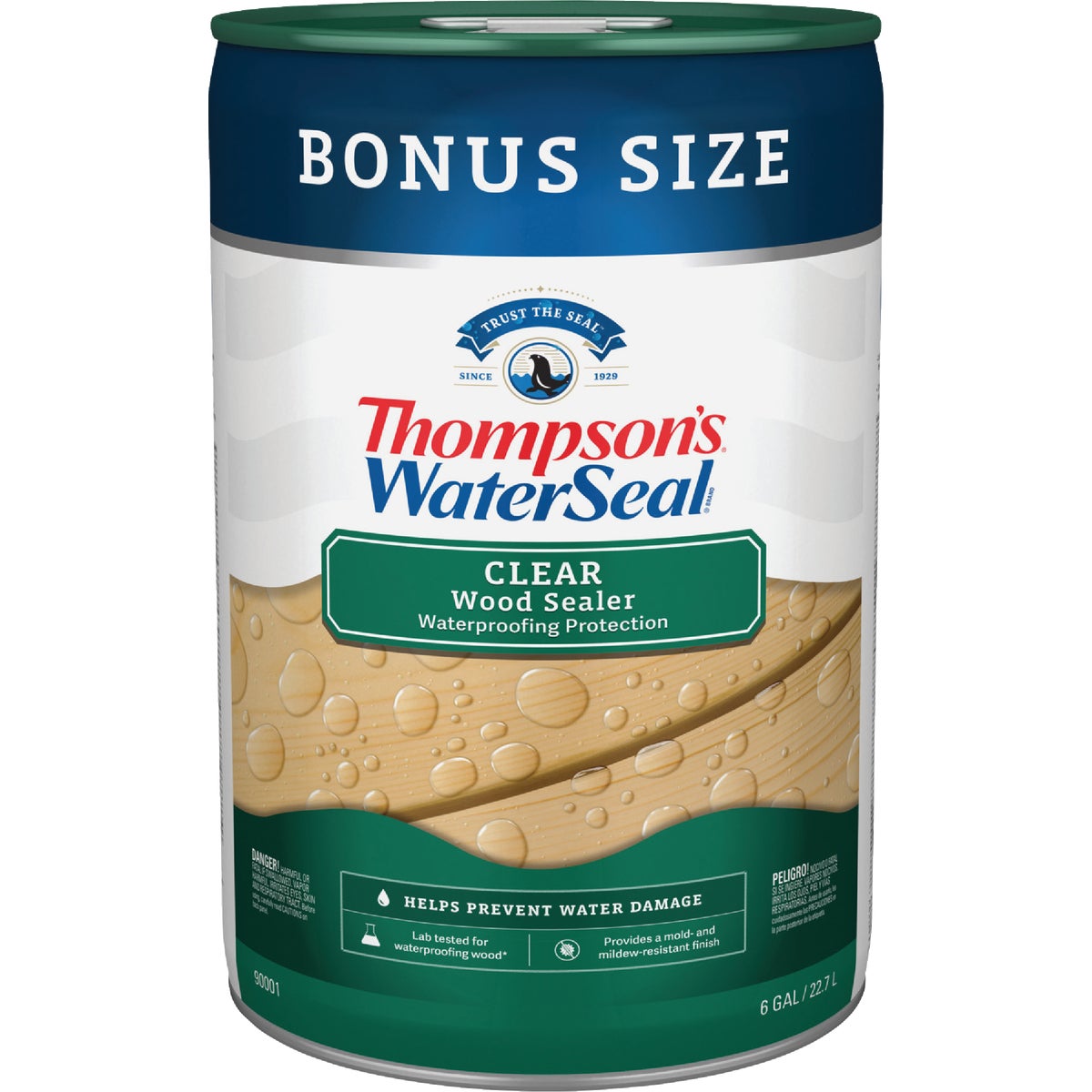 Thompsons WaterSeal Waterproofing VOC Compliant Wood Protector, Clear, 6 Gal. Image 3