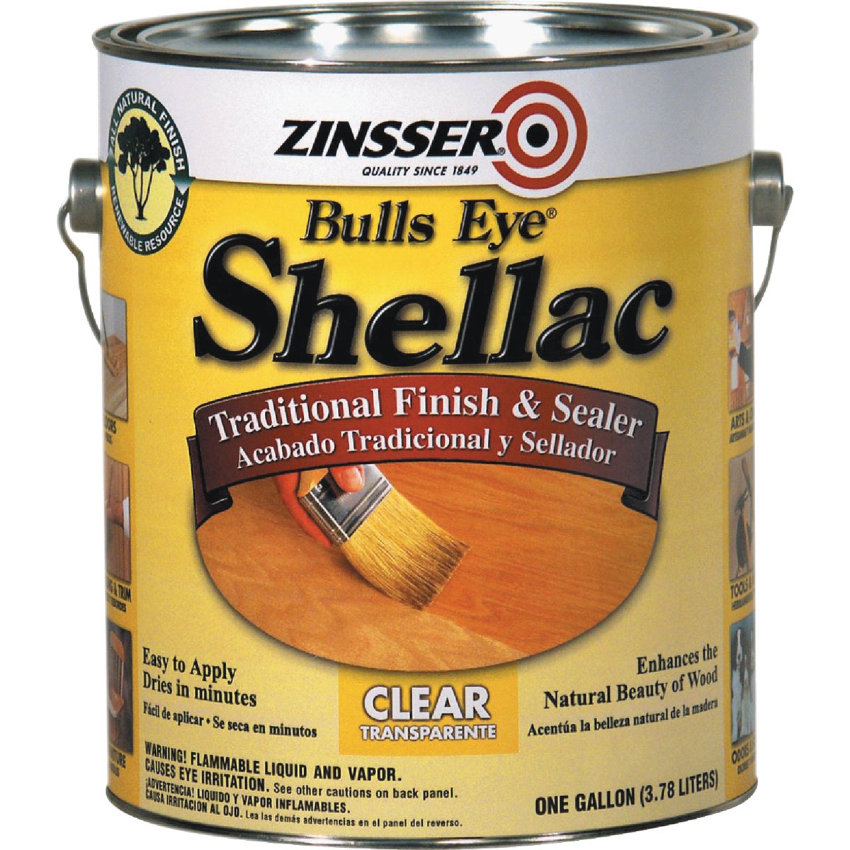 Zinsser Bulls Eye Clear Shellac, Gallon Image 2