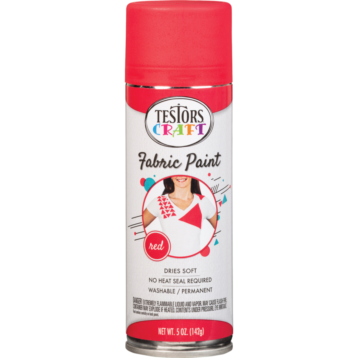 Testors Craft 5 Oz. Matte Red Fabric Spray Paint