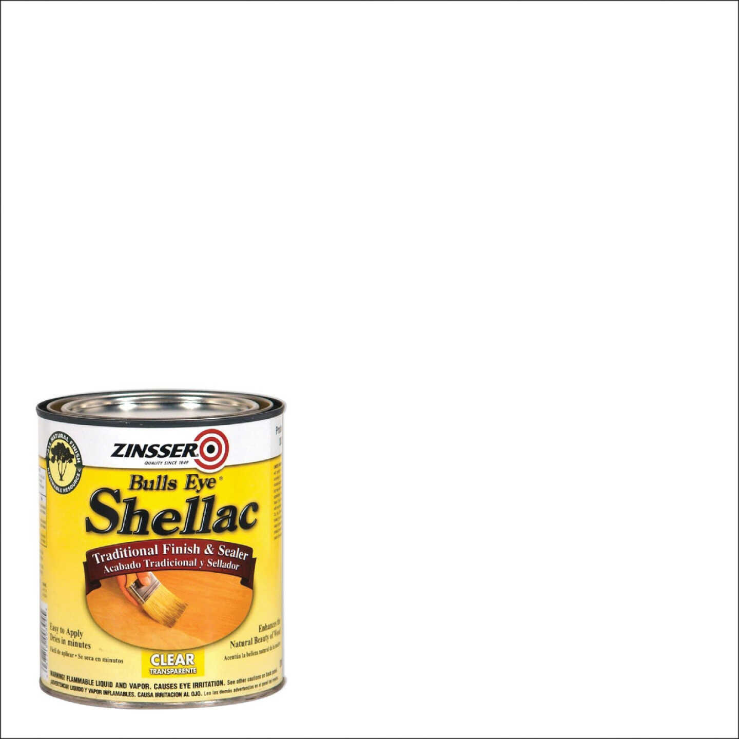 Zinsser Bulls Eye Clear Shellac, Quart Image 1