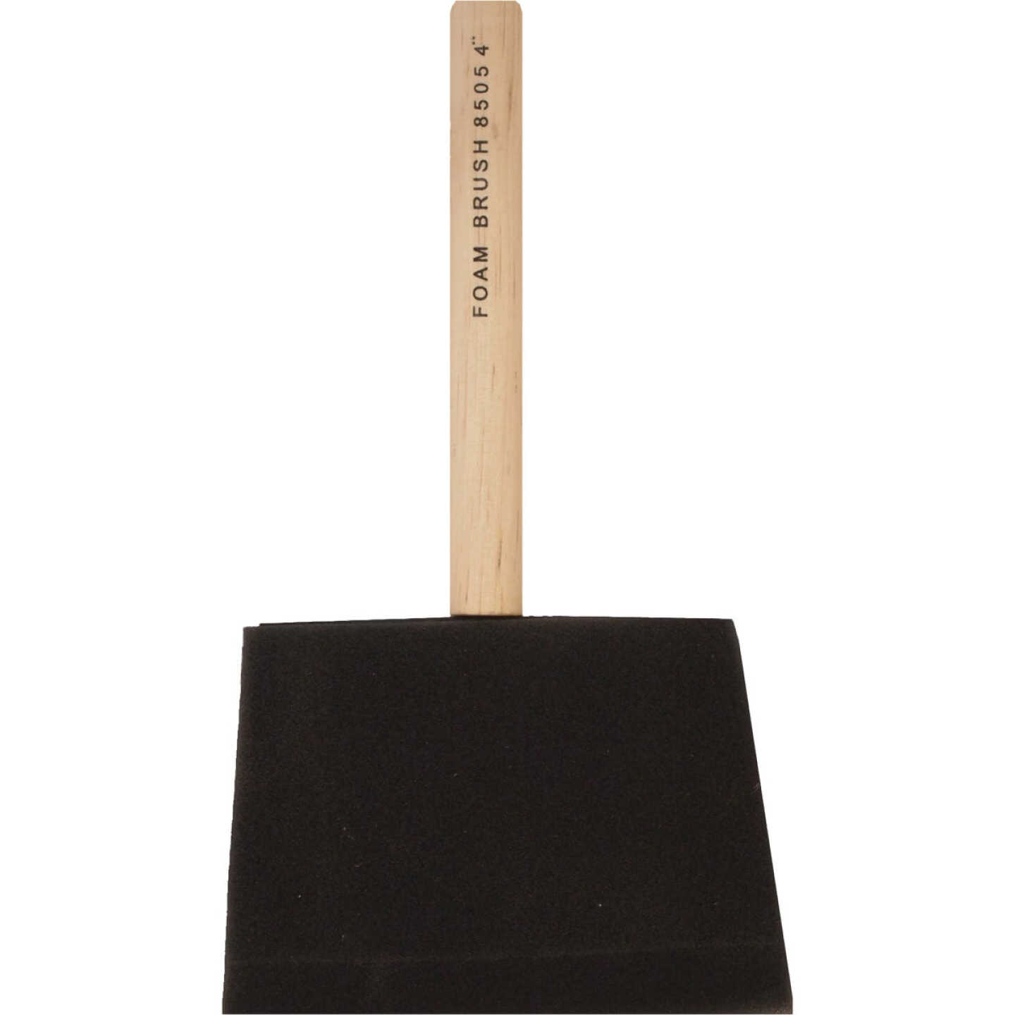 Linzer Project Select 4 In. High Density Closed Cell Foam Brush with Wood Peg Handle Image 1