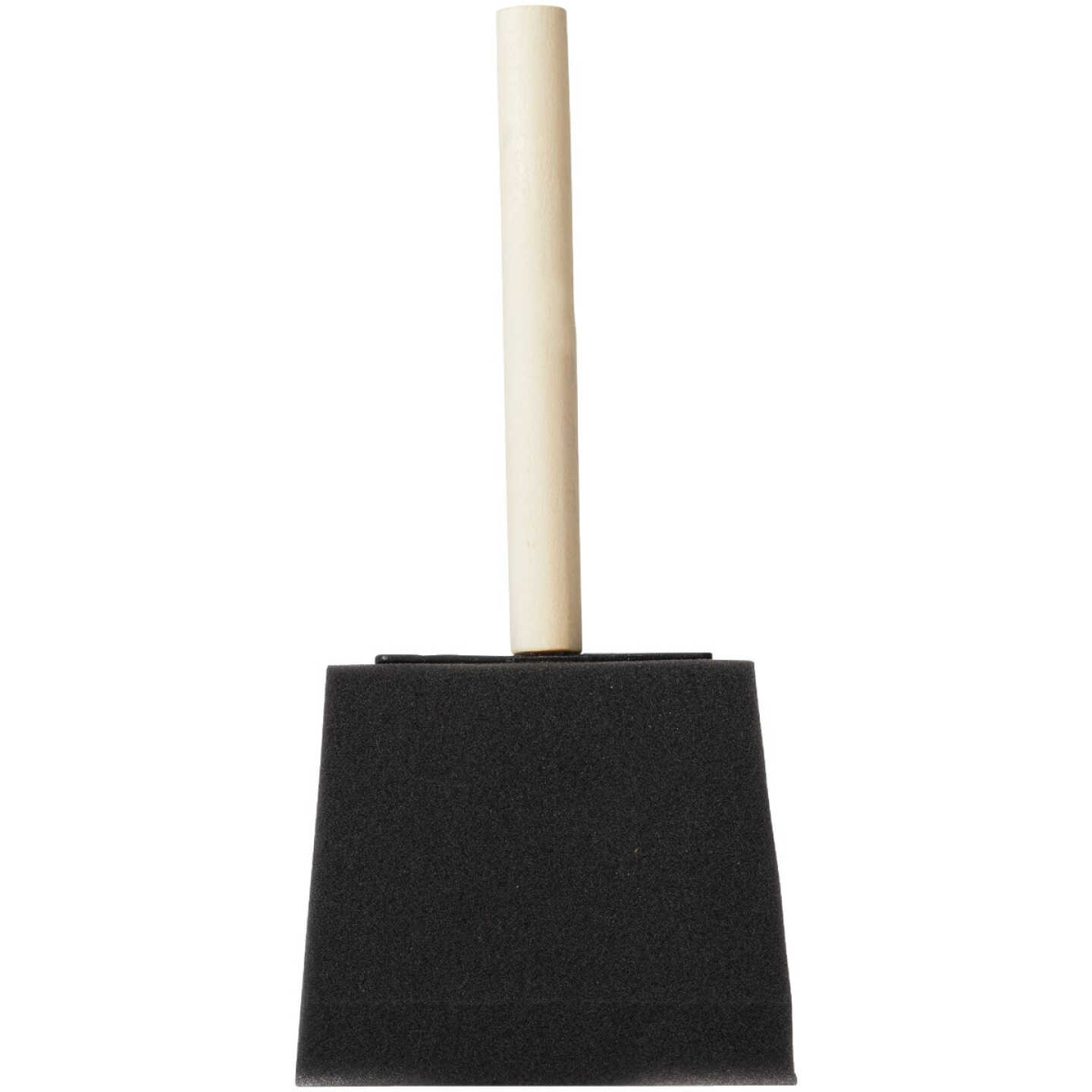 Linzer Project Select 4 In. High Density Closed Cell Foam Brush with Wood Peg Handle Image 2