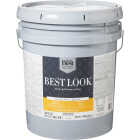 Best Look Latex Premium Paint & Primer In One Eggshell Interior Wall Paint, Bright White, 5 Gal. Image 1