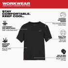 Milwaukee 2XL Black Short Sleeve Unisex Hybrid Work Shirt Image 5
