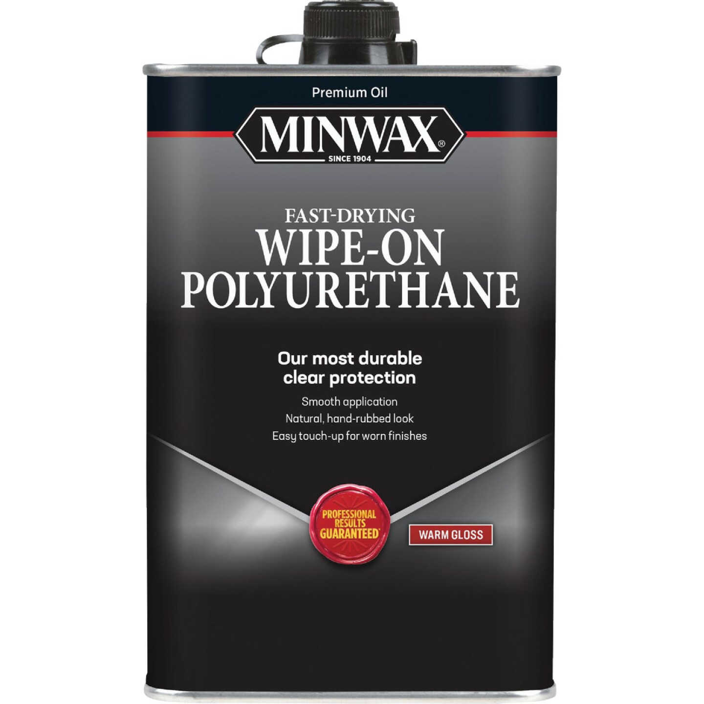 Minwax Warm Gloss Wipe-On Interior Polyurethane, 1 Qt. Image 1