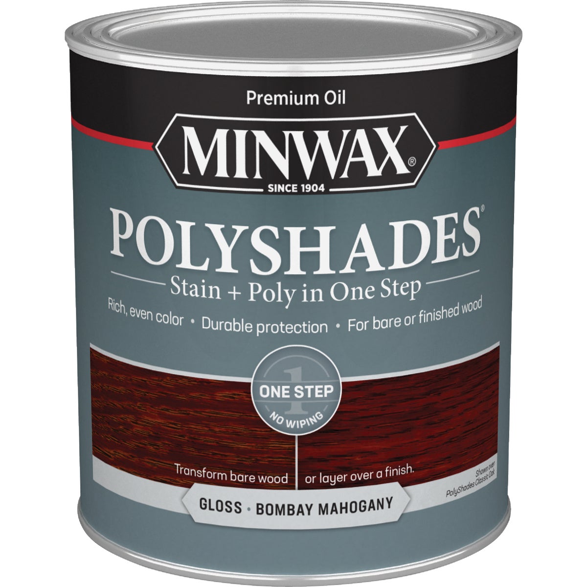 Minwax Polyshades 1 Qt. Gloss Stain & Finish Polyurethane In 1-Step, Bombay Mahogany Image 7