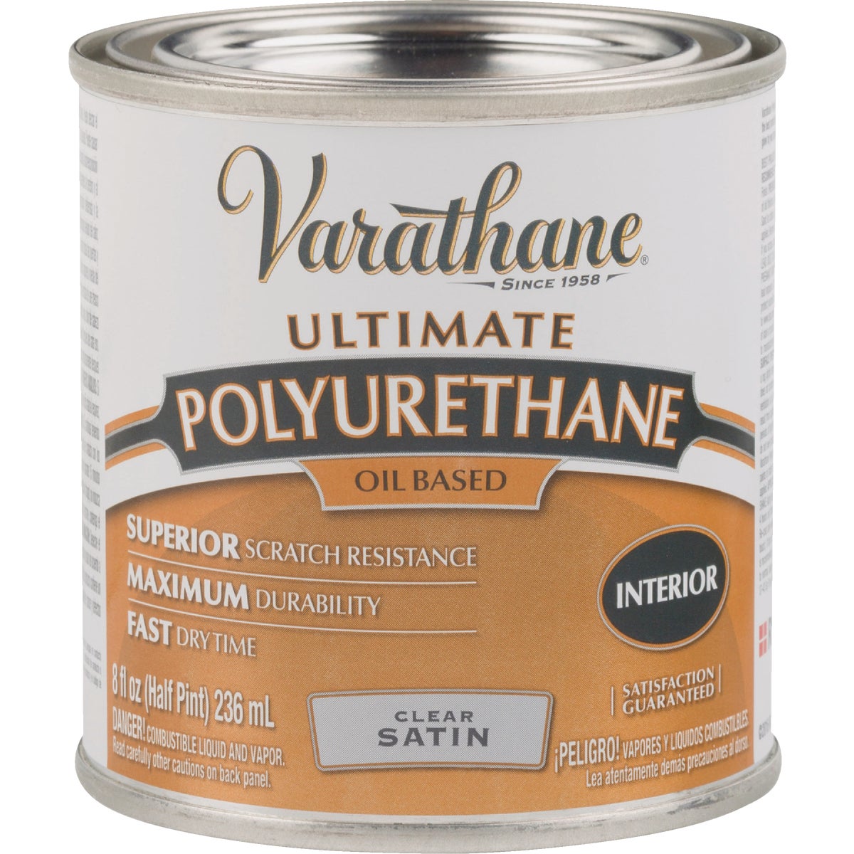 Varathane Satin Interior Polyurethane, 1/2 Pt. Image 2