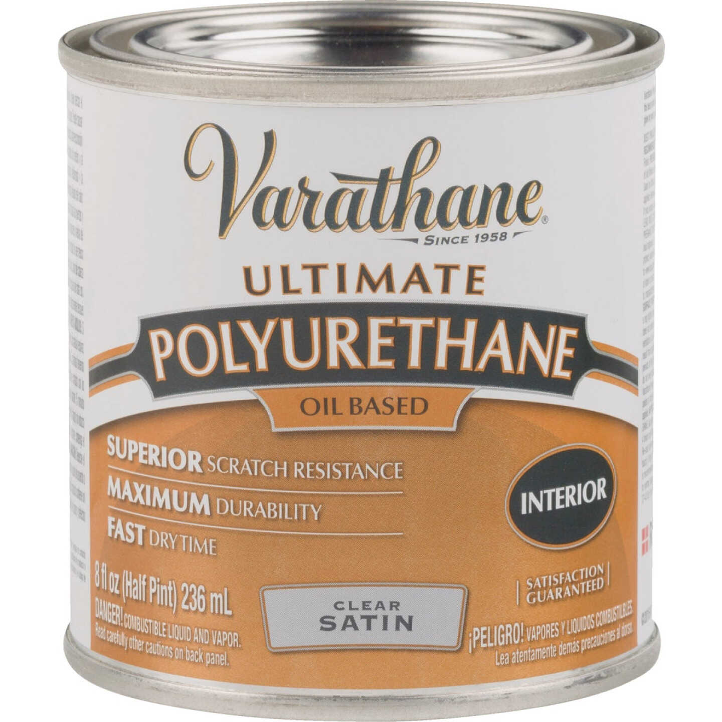 Varathane Satin Interior Polyurethane, 1/2 Pt. Image 2