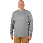 Milwaukee Large Gray Long Sleeve Unisex Hybrid Work Shirt Image 1