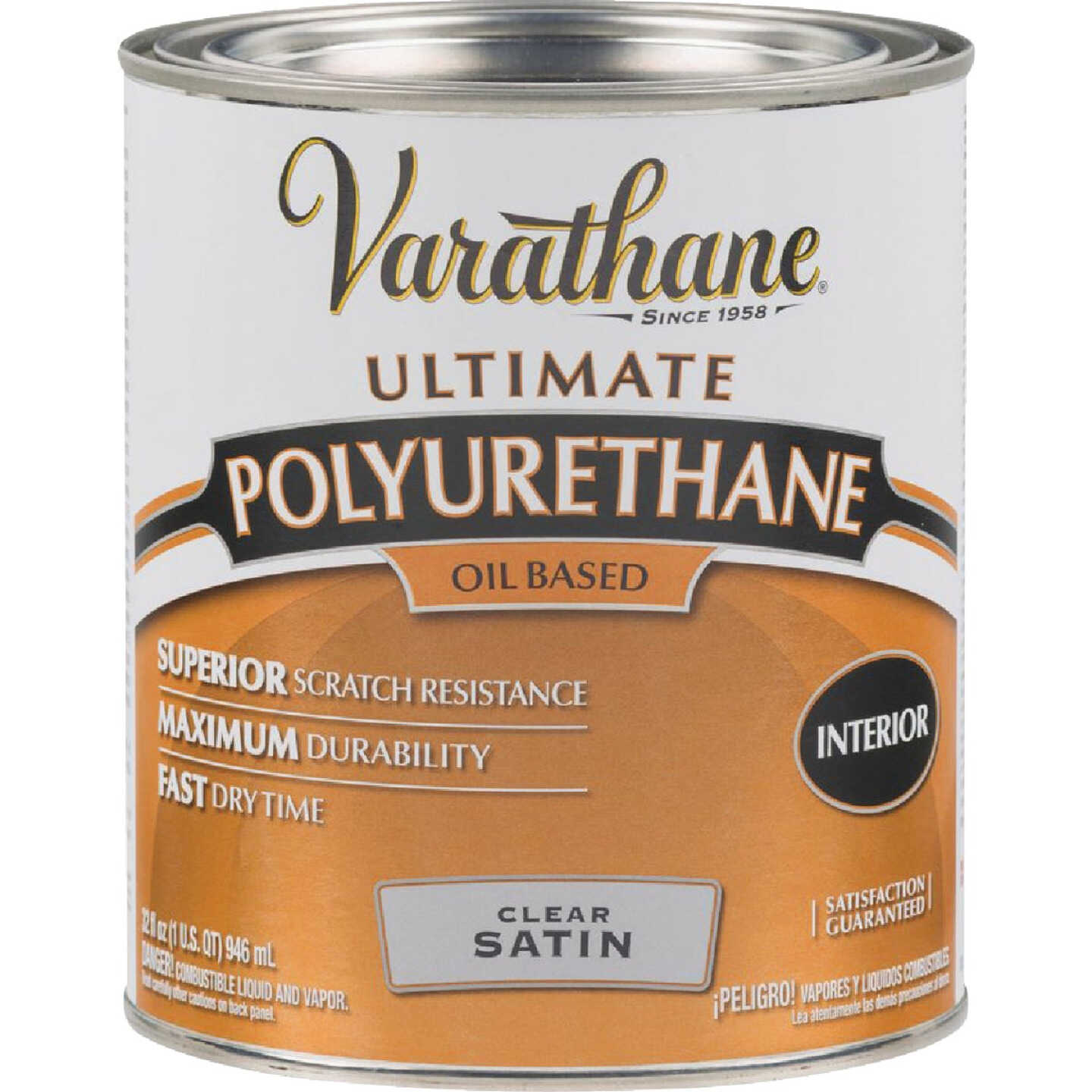 Varathane Satin Interior Polyurethane, 1 Qt. Image 1