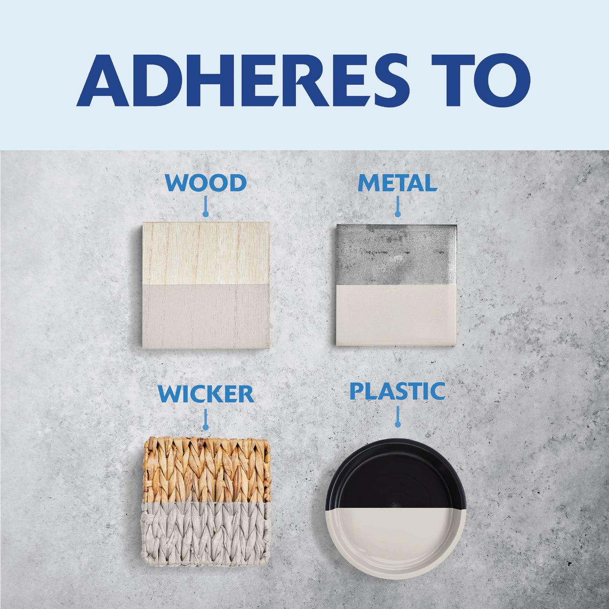 Rust-Oleum Painter's Touch 2X Ultra Cover Premium Latex Paint, Satin Stone Gray, 1 Qt. Image 5