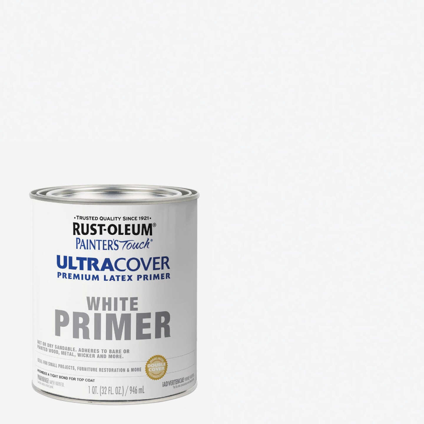 Rust-Oleum Painter's Touch Ultra Cover Flat Premium Latex Primer, White, 1 Qt. Image 1