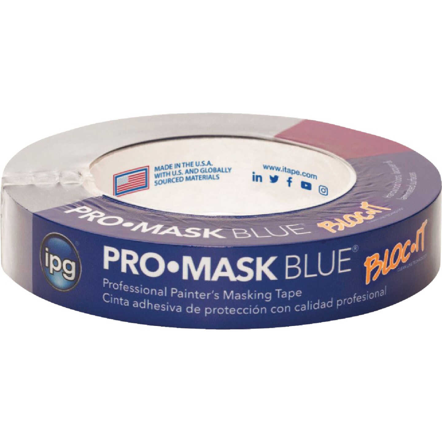 IPG ProMask Blue 0.94 In. x 60 Yd. Bloc-It Masking Tape Image 1