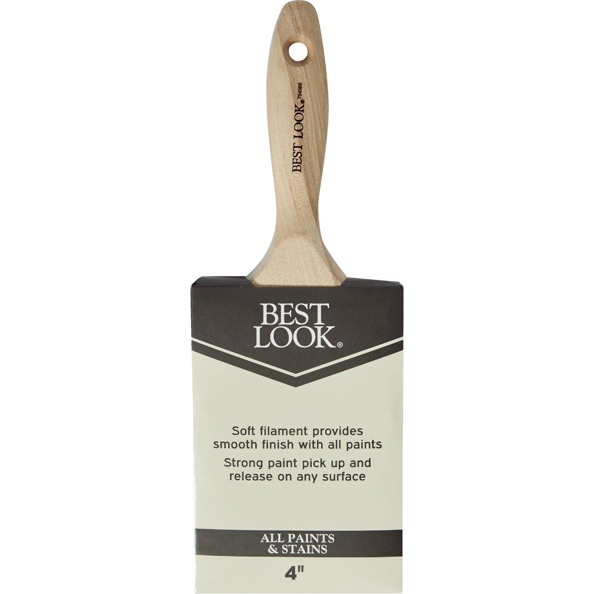 Best Look 4 In. Flat Polyester Paint Brush Image 2