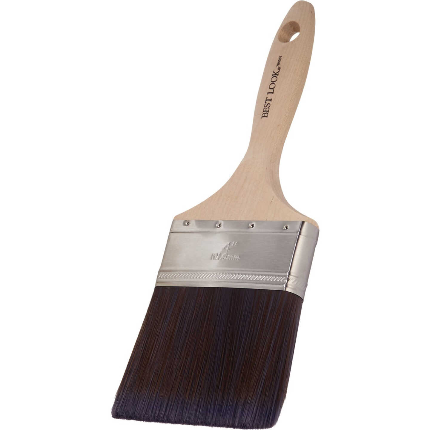 Best Look 4 In. Flat Polyester Paint Brush Image 3