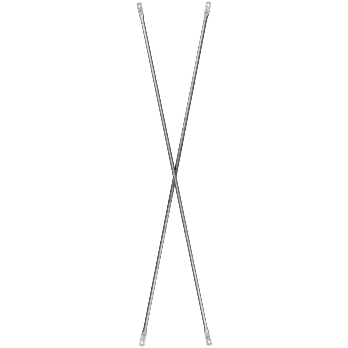 MetalTech 7 Ft. x 2 Ft. Galvanized Steel Cross Brace for Scaffolding Frame