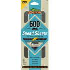 Gator Grit 3 In. x 9 In. Very Fine ZIP Speed Sheet, 600 Grit (5-Pack) Image 1