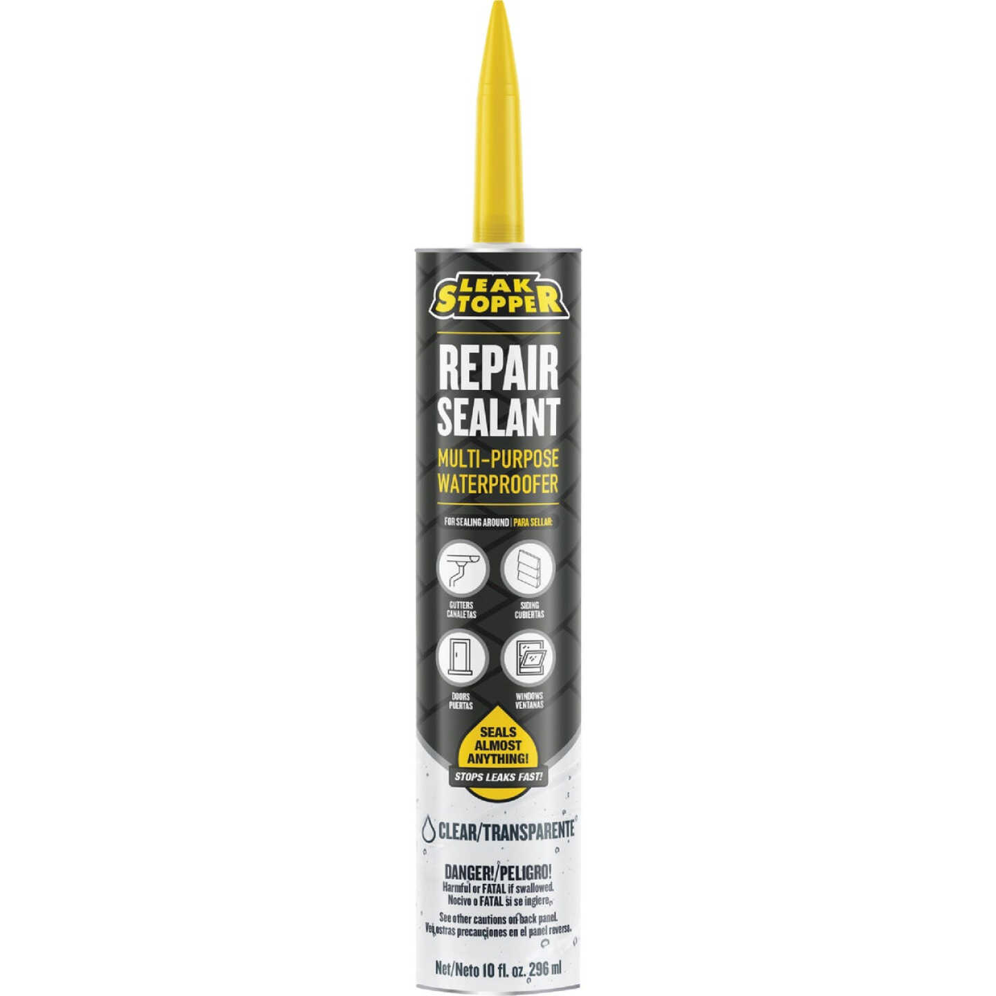 Leak Stopper 10 Oz. Clear Rubber Flexx Flexible Sealant Image 1