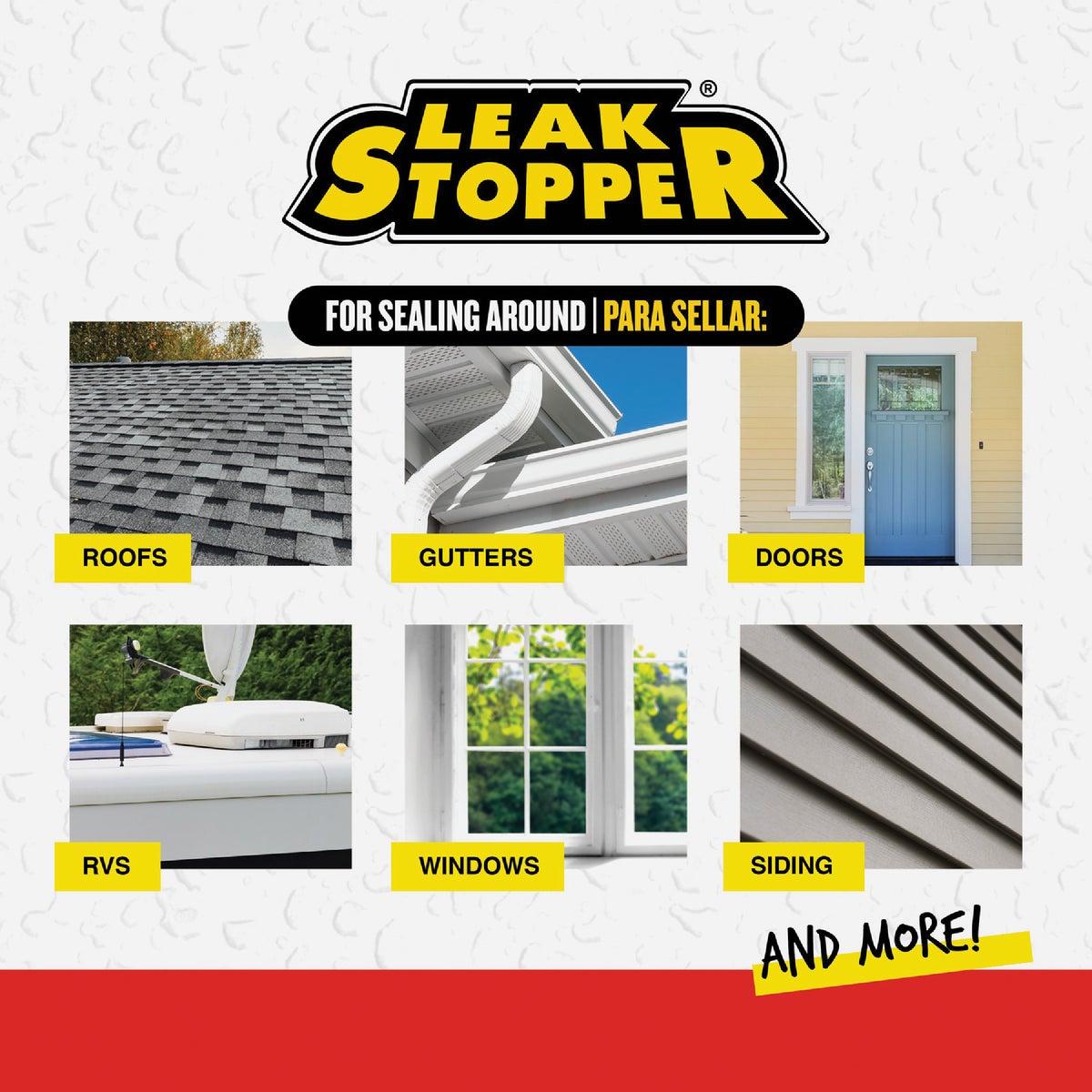 Leak Stopper 10 Oz. Clear Rubber Flexx Flexible Sealant Image 4