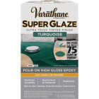 Varathane 1 Qt. Super Glaze Pour-On High Gloss Turquoise Epoxy Resin Image 2
