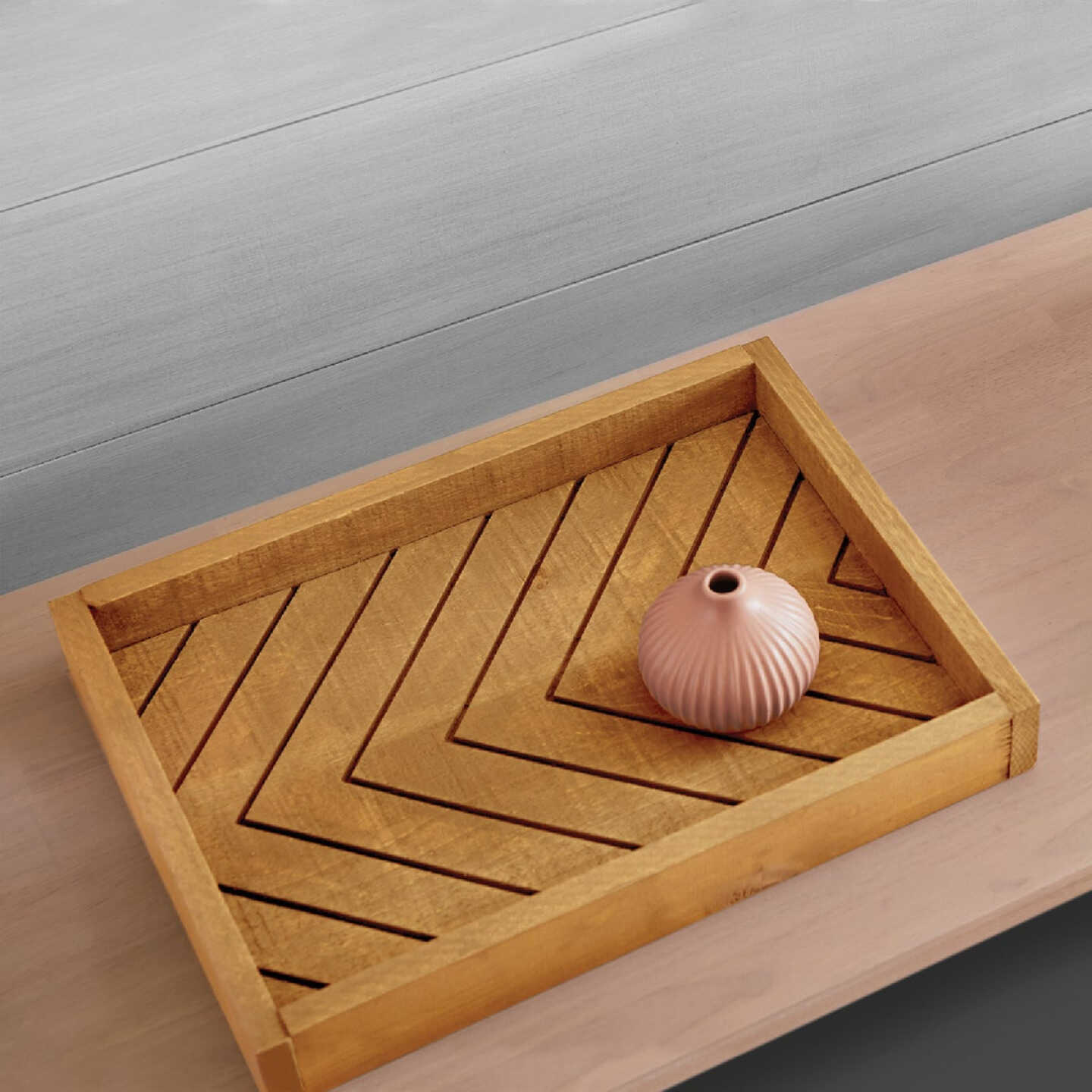 Minwax Polyshades 1/2 Pt. Satin Stain & Finish Polyurethane In 1-Step, Classic Oak Image 6