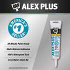 Dap Alex Plus 5.5 Oz. All Purpose White Siliconized Acrylic Latex Caulk Image 2