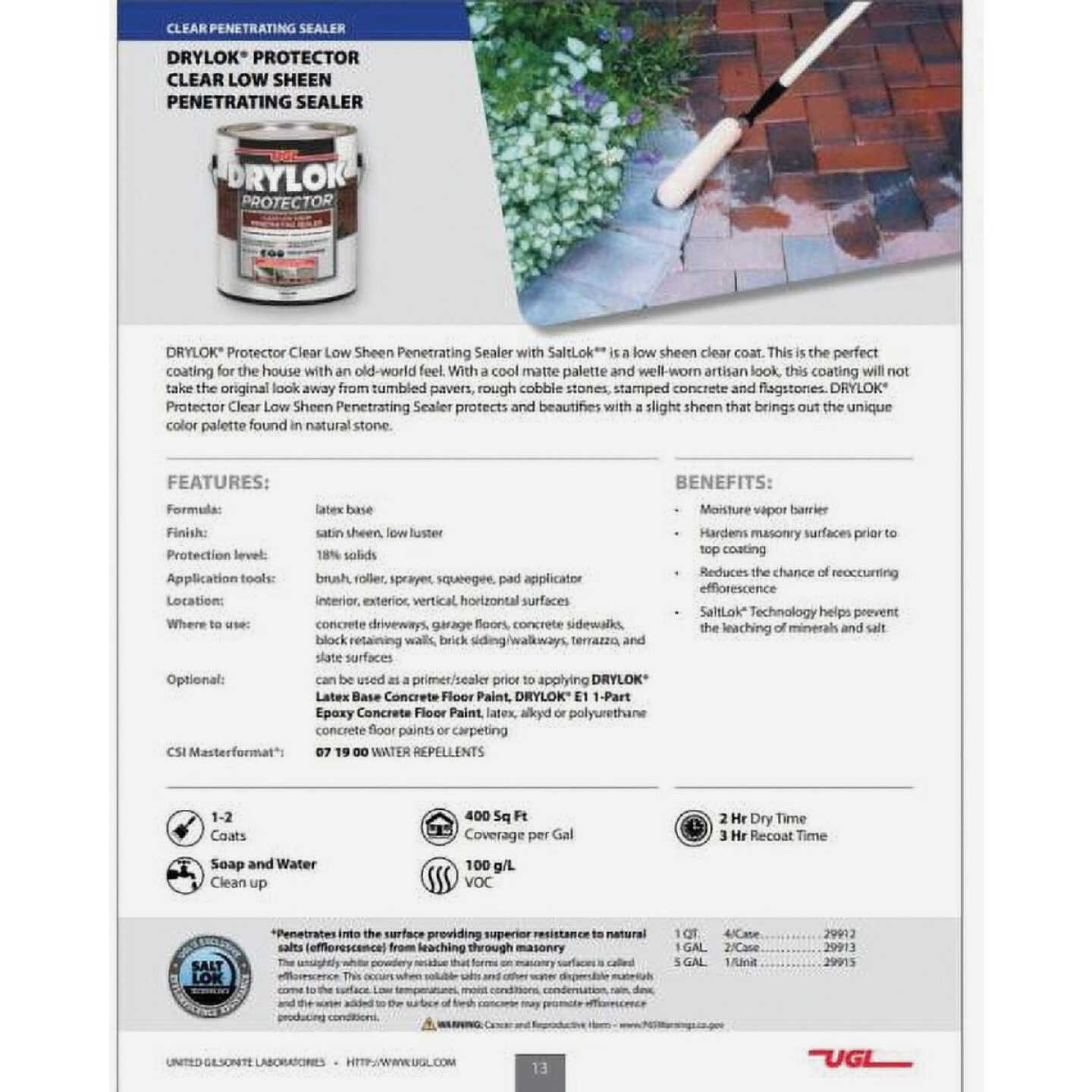 Drylok Protector Concrete Sealer, 1 Gal. Image 3