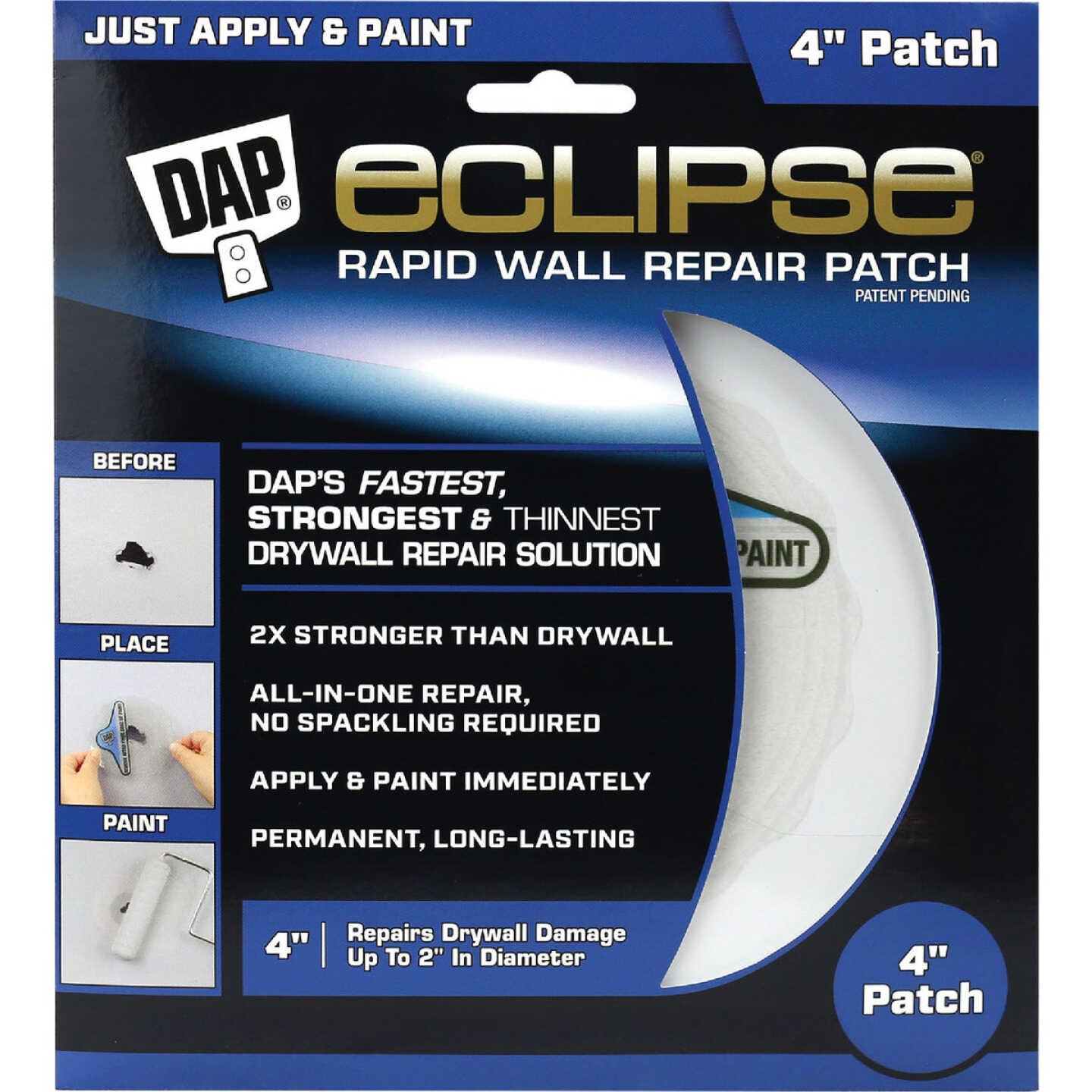 DAP Eclipse 4 In. Rapid Wall Repair Patch Image 1
