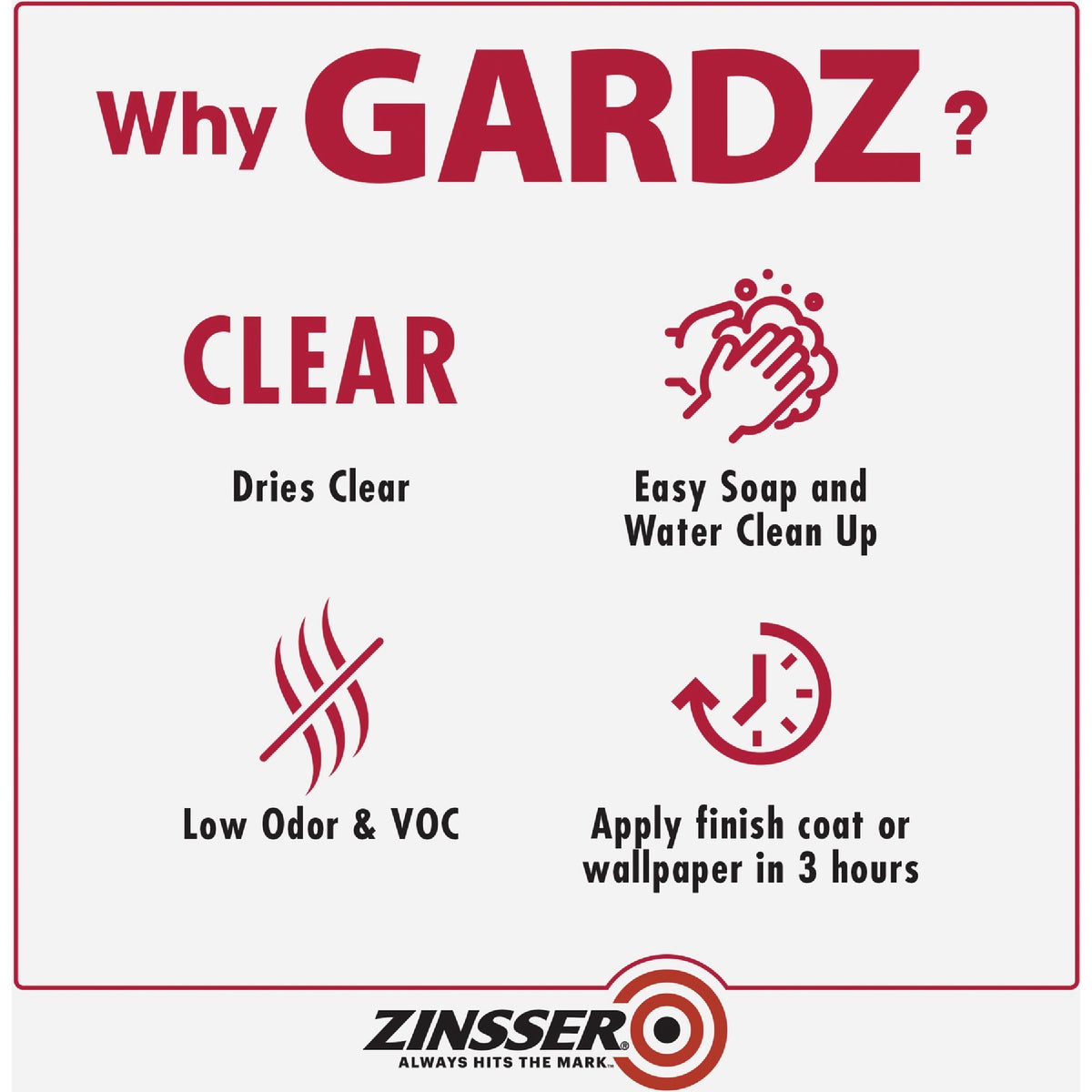 Zinsser Gardz Water-Based Low Odor Drywall Sealer, 1 Qt. Image 5