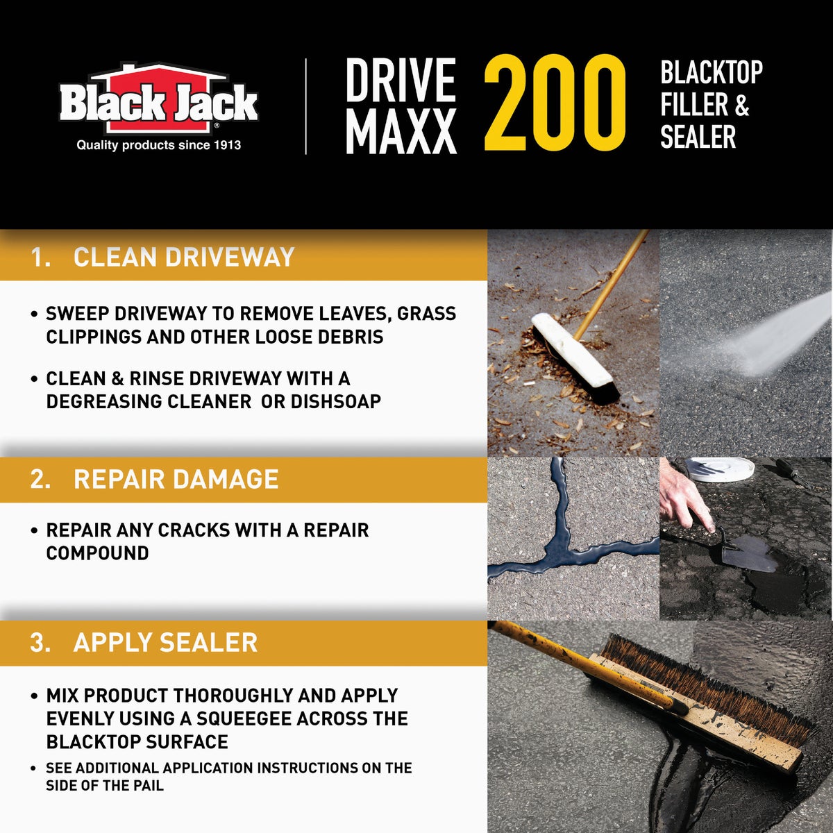 Black Jack Drive-Maxx 200 5 Gal. 2 Yr. Fast Dry Filler and Sealer Image 5