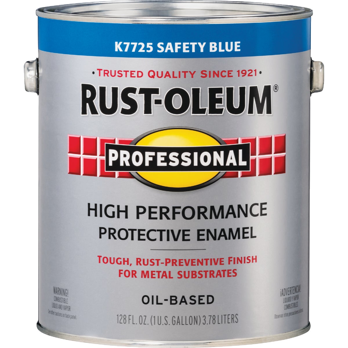 Rust-Oleum Professional Oil-Based Gloss VOC Formula Rust Control Enamel, Safety Blue, 1 Gal. Image 6
