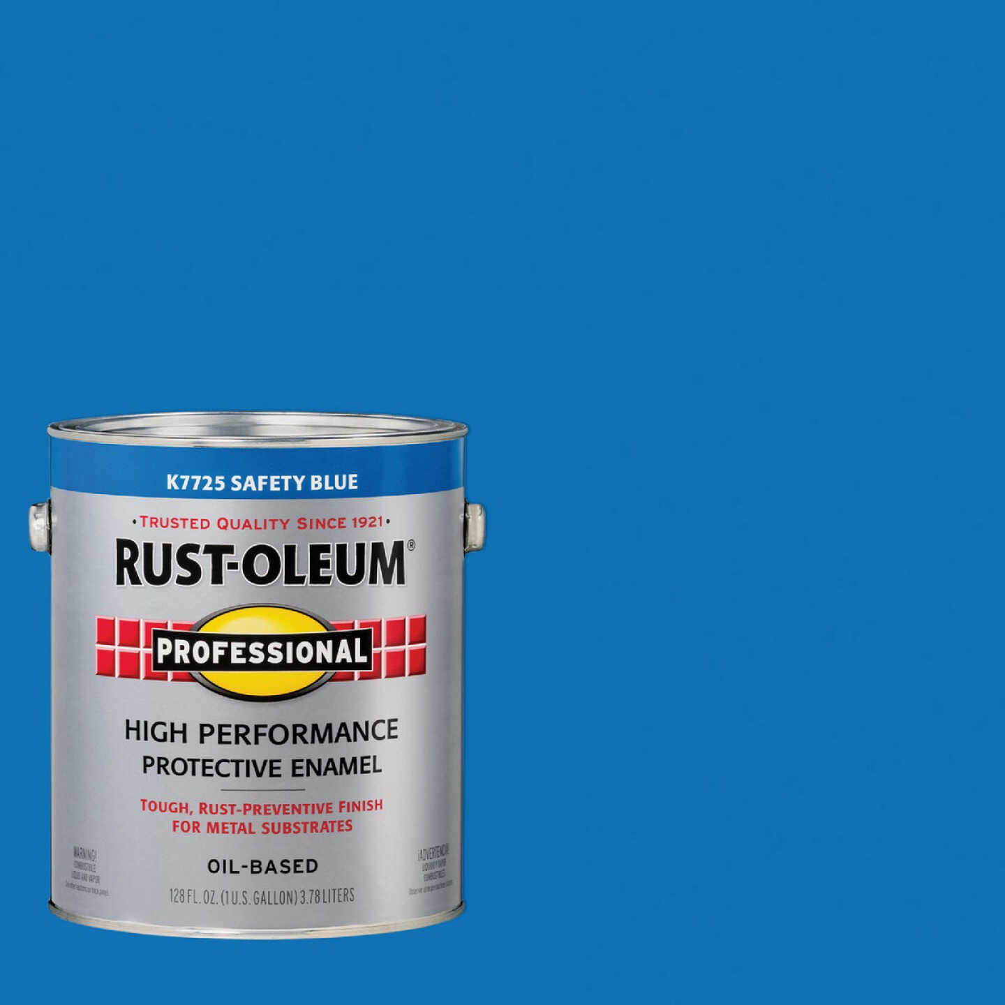 Rust-Oleum Professional Oil-Based Gloss VOC Formula Rust Control Enamel, Safety Blue, 1 Gal. Image 1