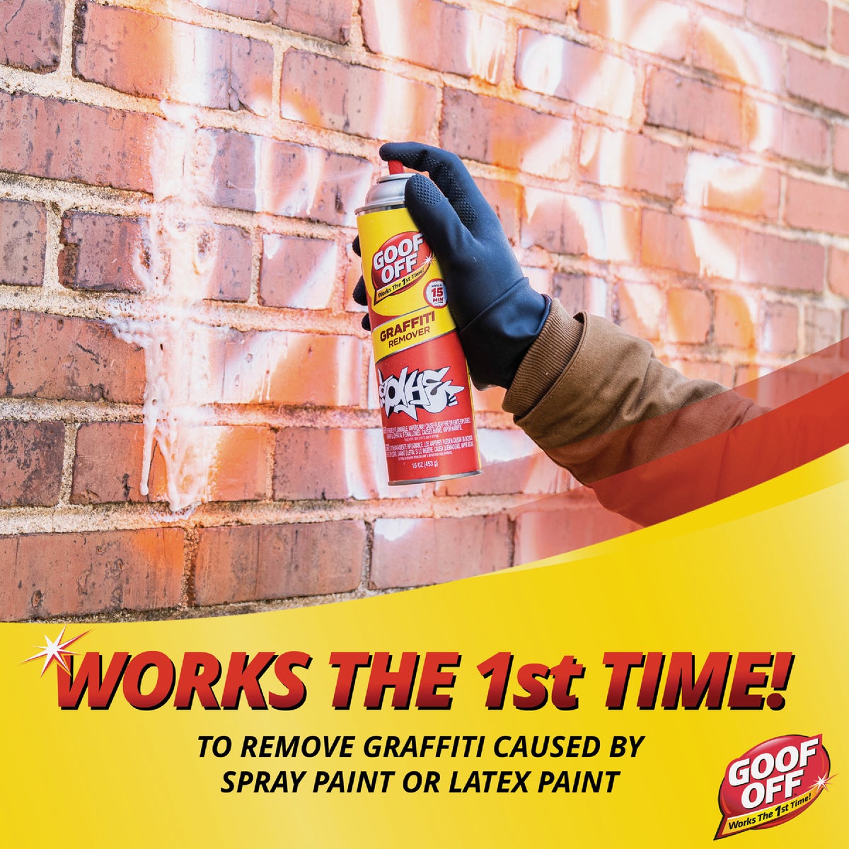 Goof Off 16 Oz. Aerosol Spray Graffiti Remover Image 3