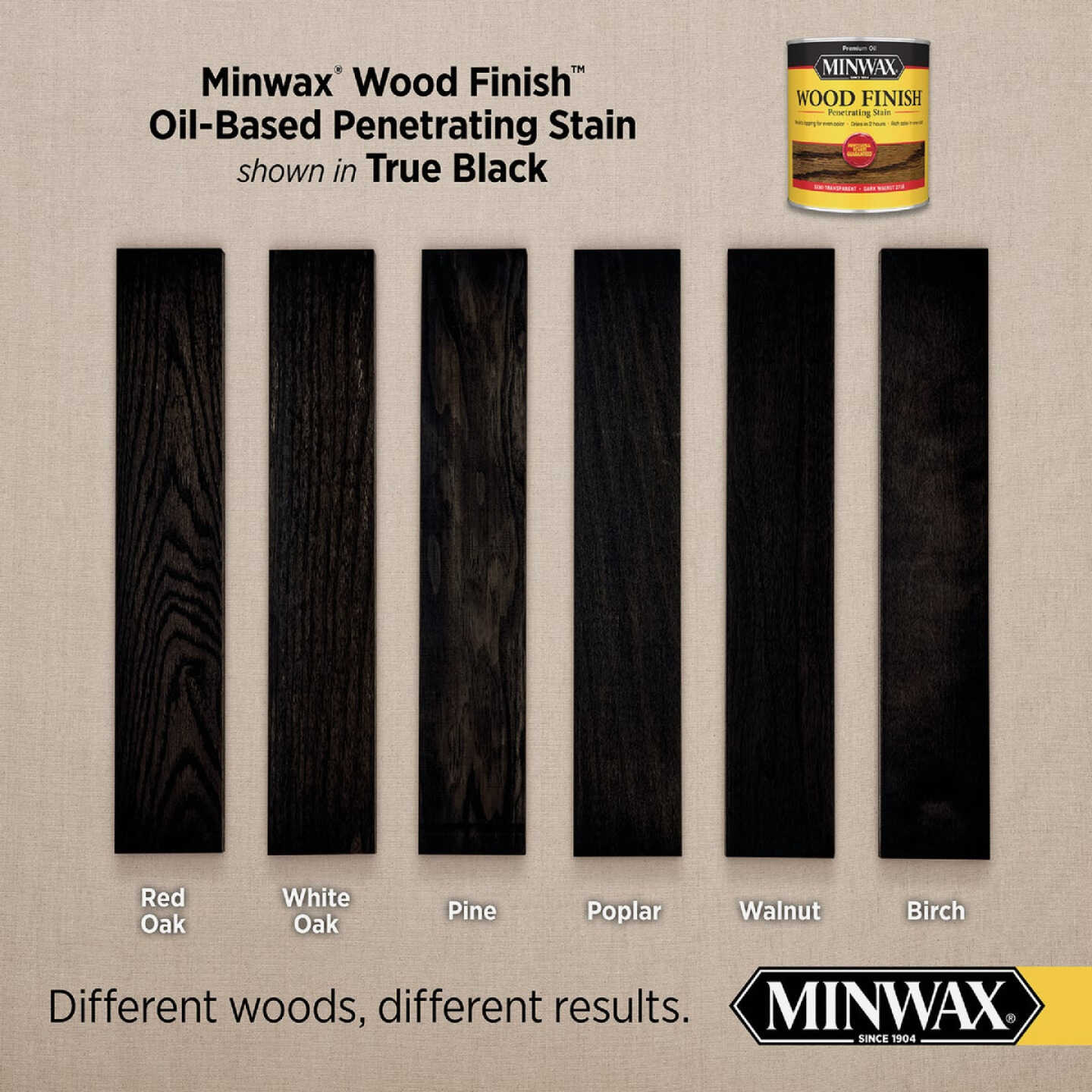 Minwax 1/2 Pt. True Black Wood Finish Image 7