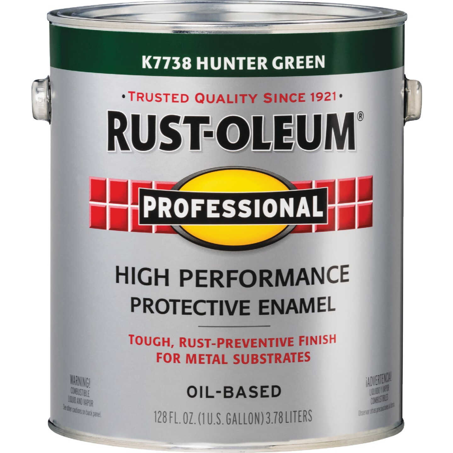 Rust-Oleum Professional Oil-Based Gloss VOC Formula Rust Control Enamel, Hunter Green, 1 Gal. Image 6
