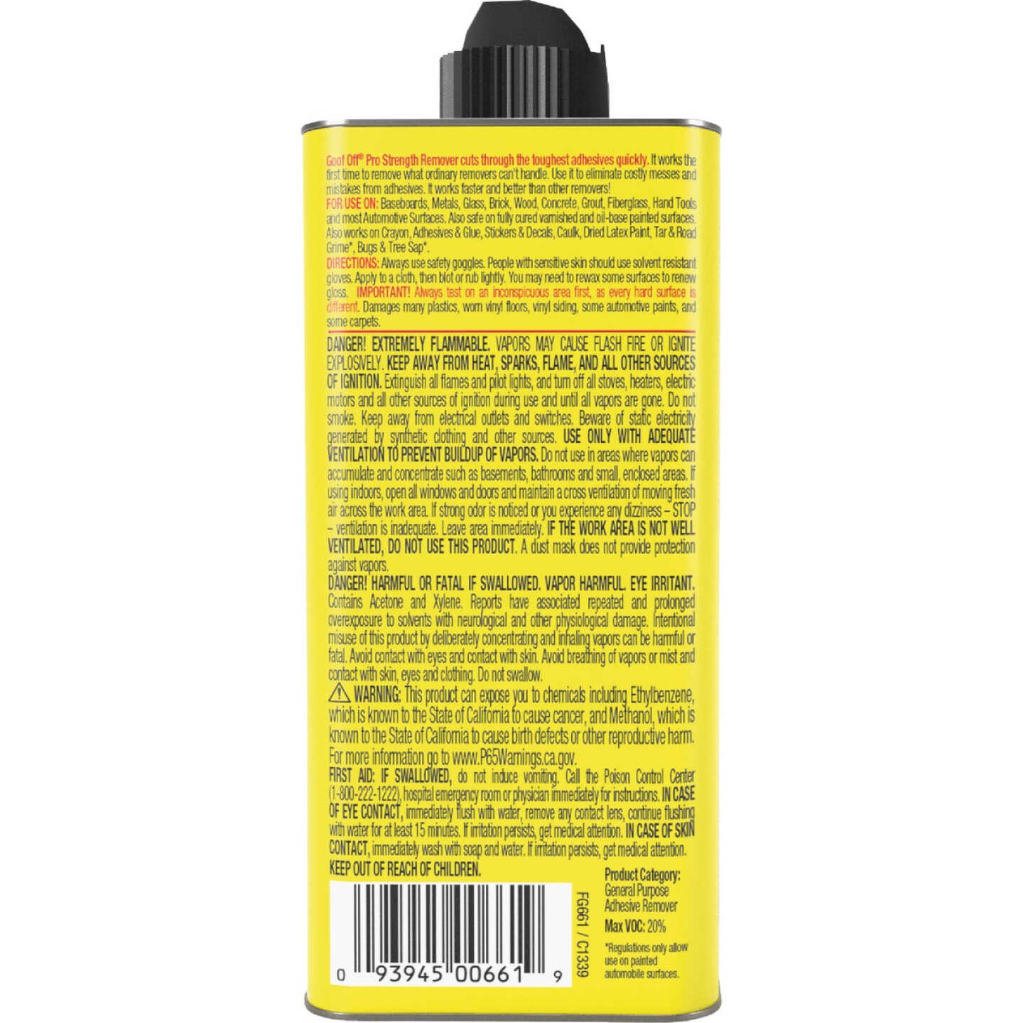 Goof Off 6 Oz. Pro Strength Dried Paint Remover Image 5
