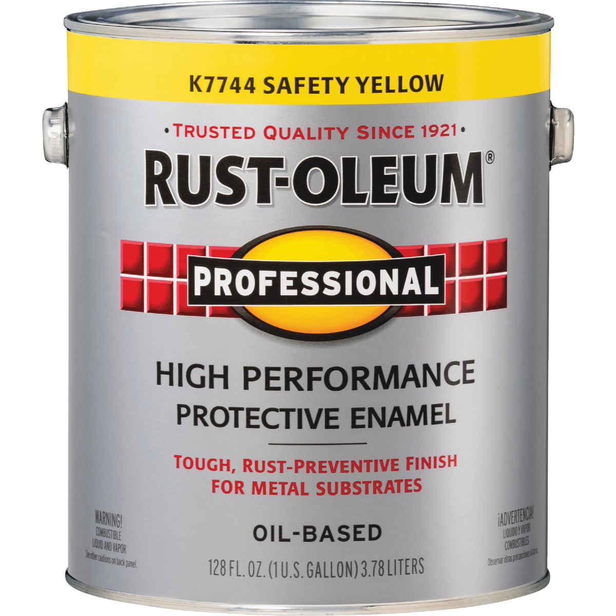 Rust-Oleum Professional Oil-Based Gloss VOC Formula Rust Control Enamel, Safety Yellow, 1 Gal. Image 6