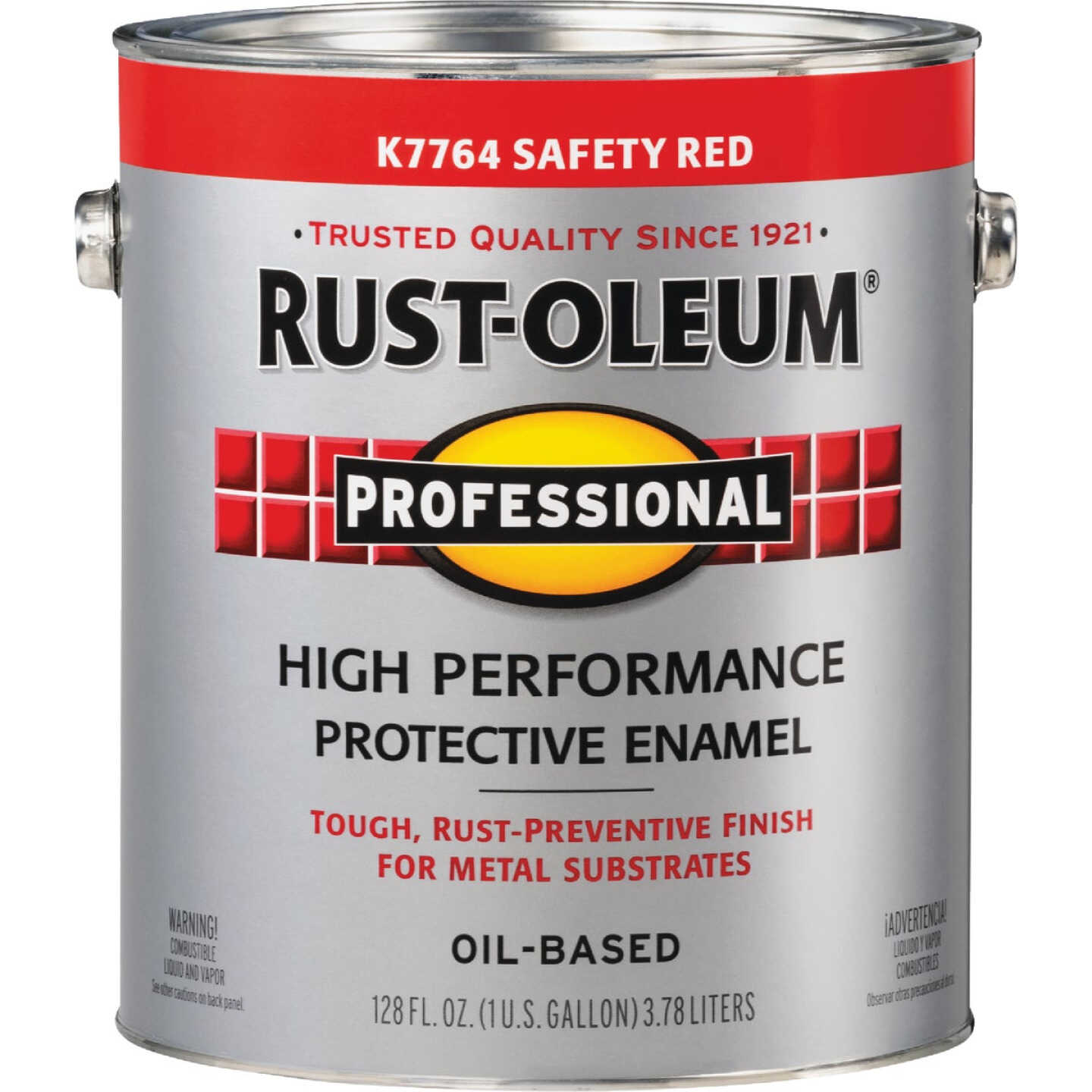 Rust-Oleum Professional Oil-Based Gloss VOC Formula Rust Control Enamel, Safety Red, 1 Gal. Image 6