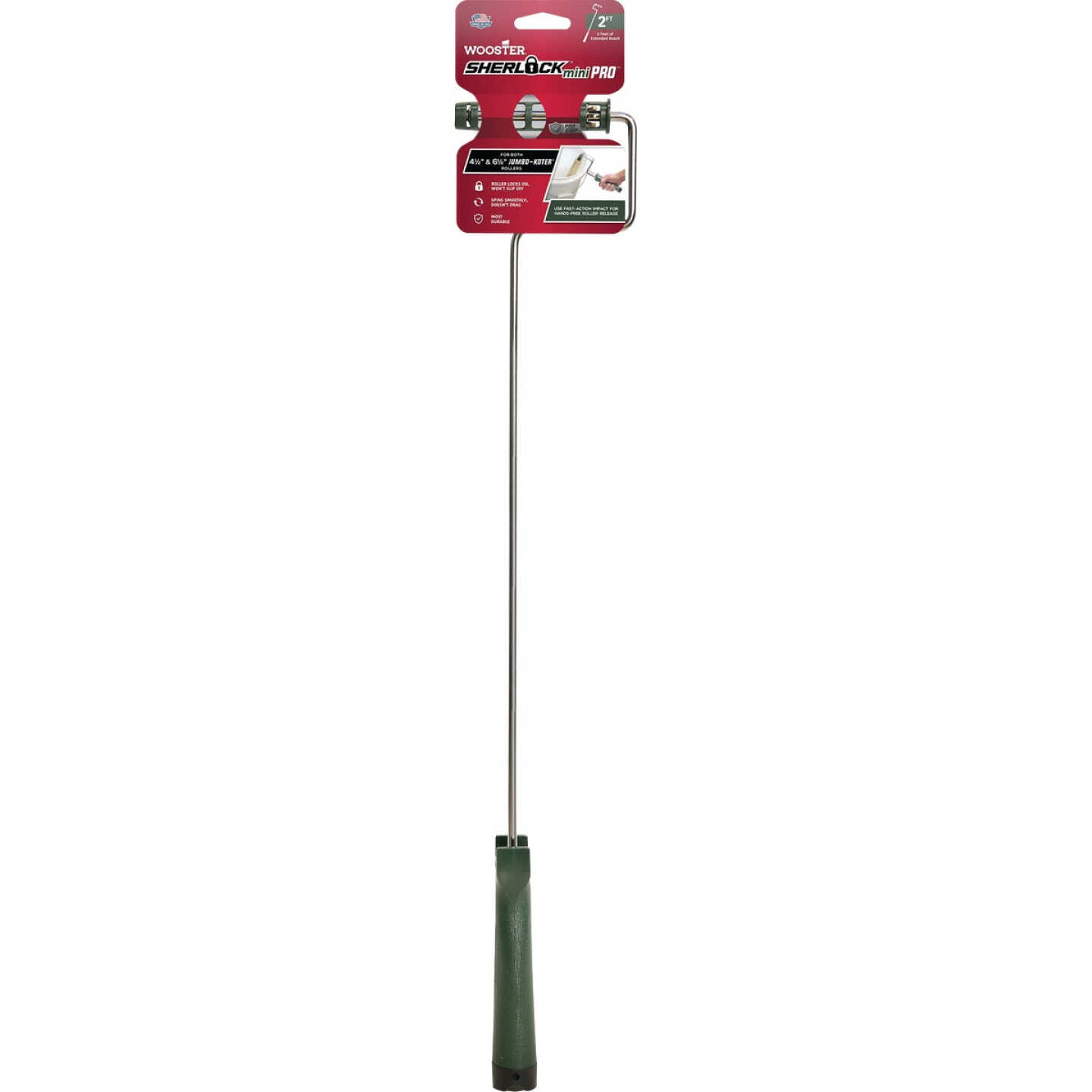 Wooster Jumbo-Koter 4-1/2 In. & 6-1/2 In. x 25-1/2 In. Easy Roll Threaded Roller Frame Image 1