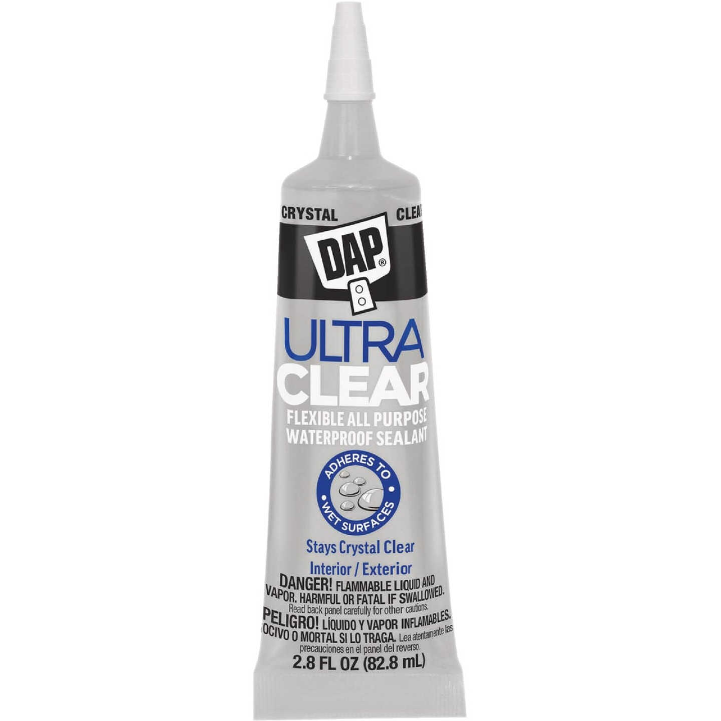 DAP Ultra Clear 2.8 Oz. All Purpose Elastomeric Sealant, Clear Image 8