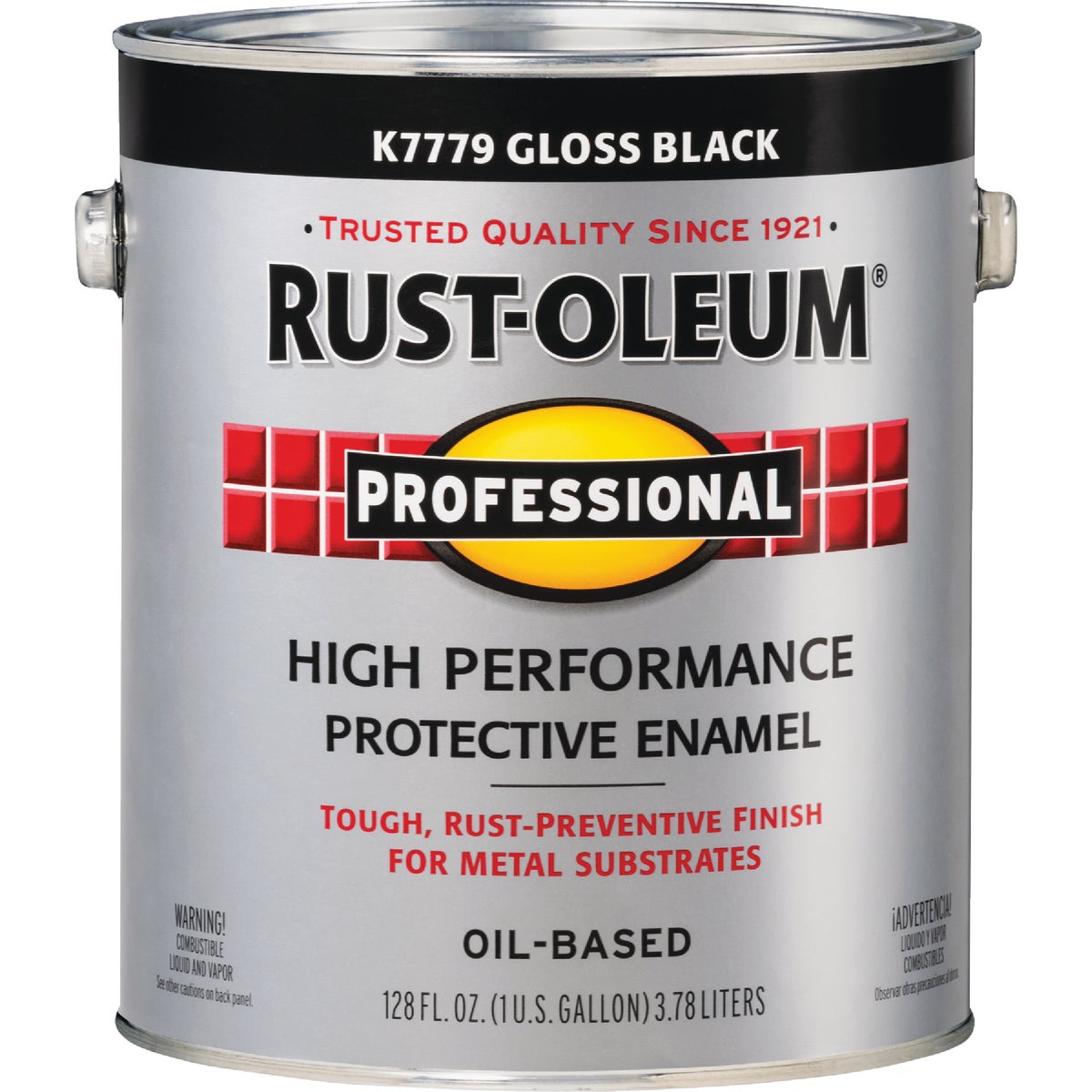 Rust-Oleum Professional Oil-Based Gloss VOC Formula Rust Control Enamel, Black, 1 Gal. Image 4