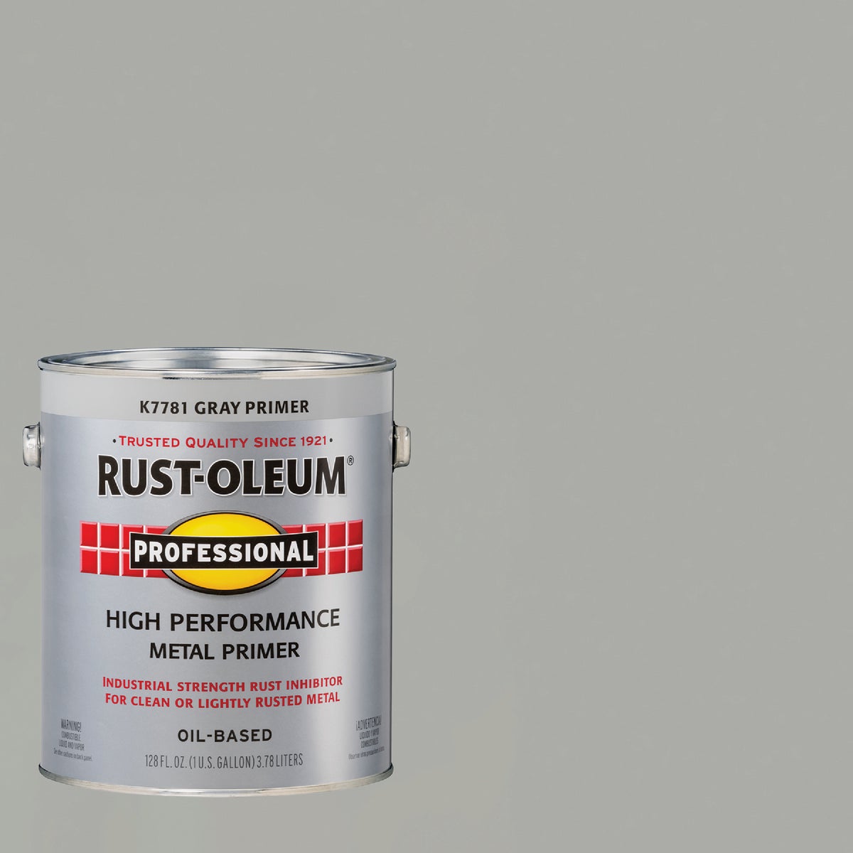 Rust-Oleum Professional Oil-Based Flat VOC Formula Metal Primer, Gray, 1 Gal. Image 1