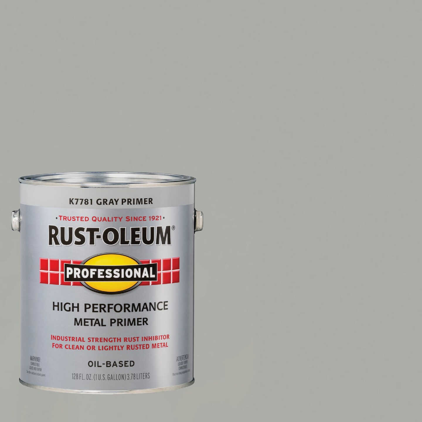 Rust-Oleum Professional Oil-Based Flat VOC Formula Metal Primer, Gray, 1 Gal. Image 1